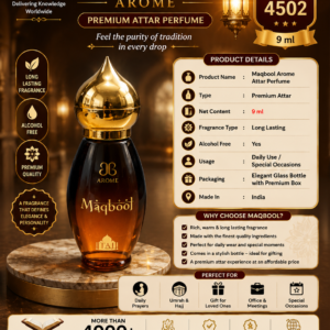 Maqbool Attar Taj Series Ator Luxurious Royal Perfume Oil - 9ML {#4502}