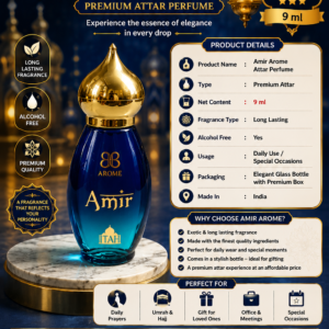 Amir Attar Taj Series Ator Luxurious Royal Perfume Oil - 9ML  {#4501}